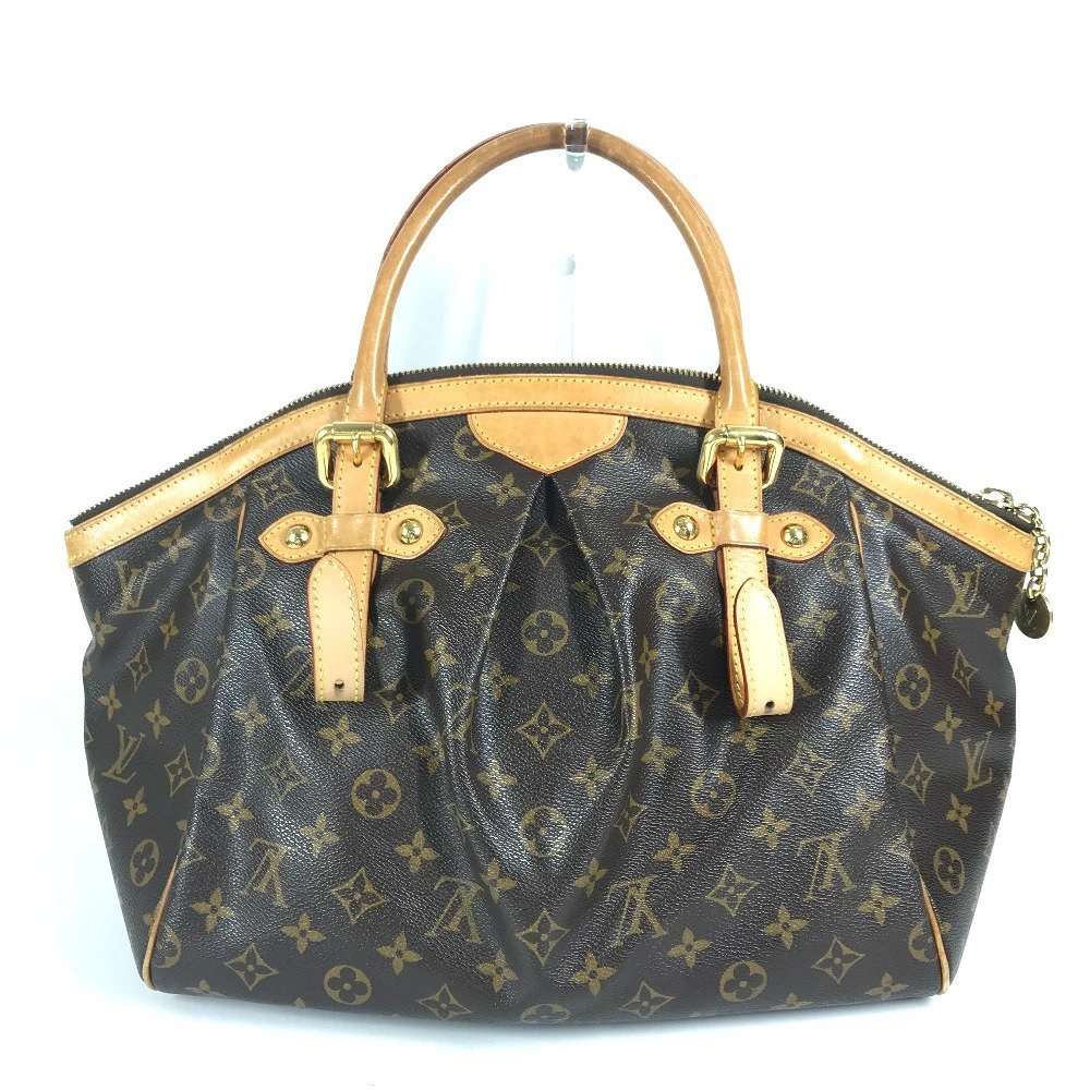 Louis Vuitton Canvas Tote Bag Tivoli Brown Monogram Shoulder